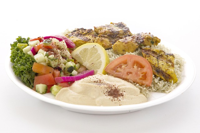 grilled chicken wrap with greens